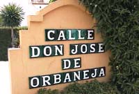 Calle Don Jose de Orbaneja Calahonda Spain.